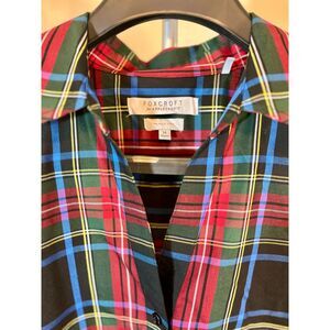 Plaid Foxcroft Appleseed's button up Size 14